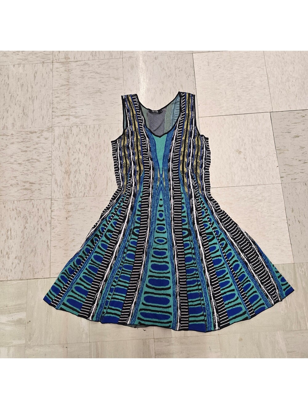 NIC+ZOE Women's Sleeveless V Neck Dress Multicolor Size M